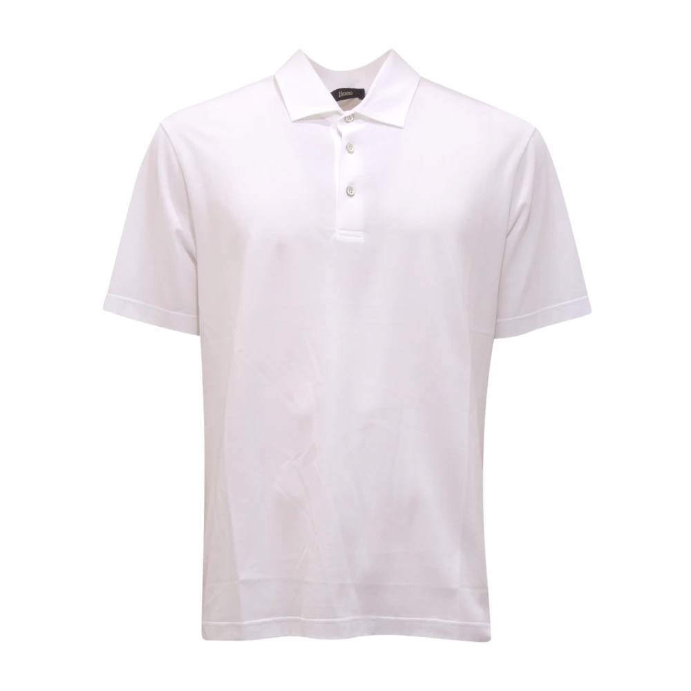Herno Men's White Polo Shirts, 4XL, 8914Ar Shirt