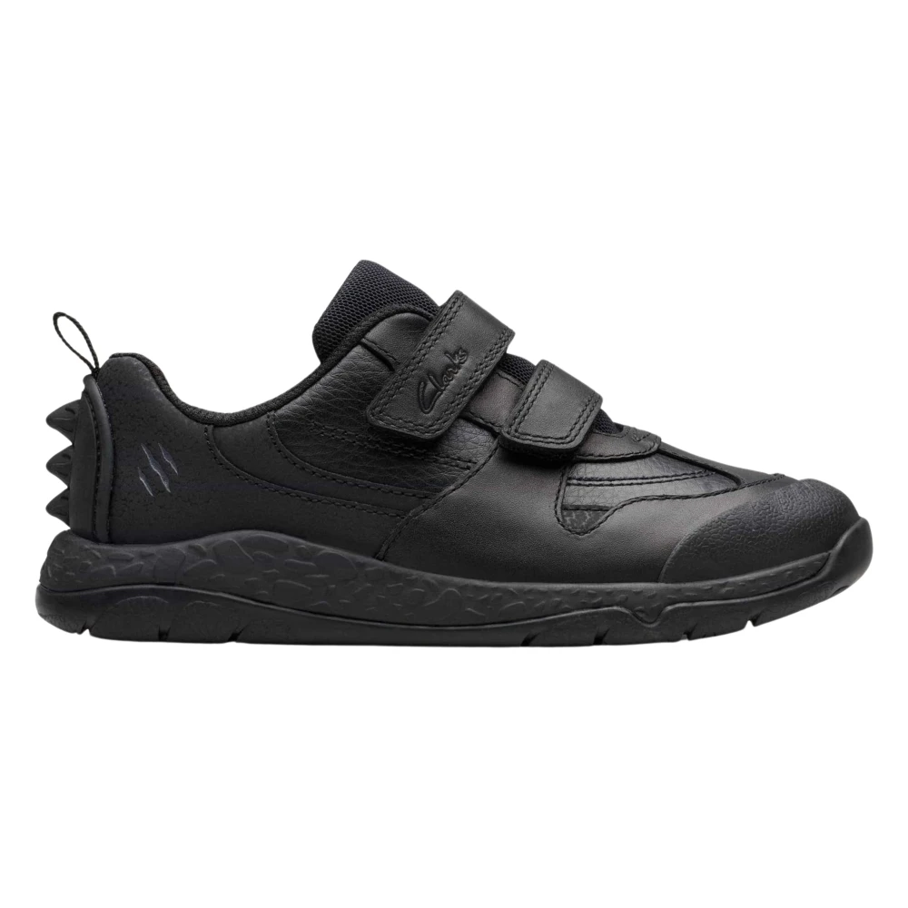 Clarks Boys Black Steggy2 Pace Trainers - Kids Sneakers - 24 Eu - Kids
