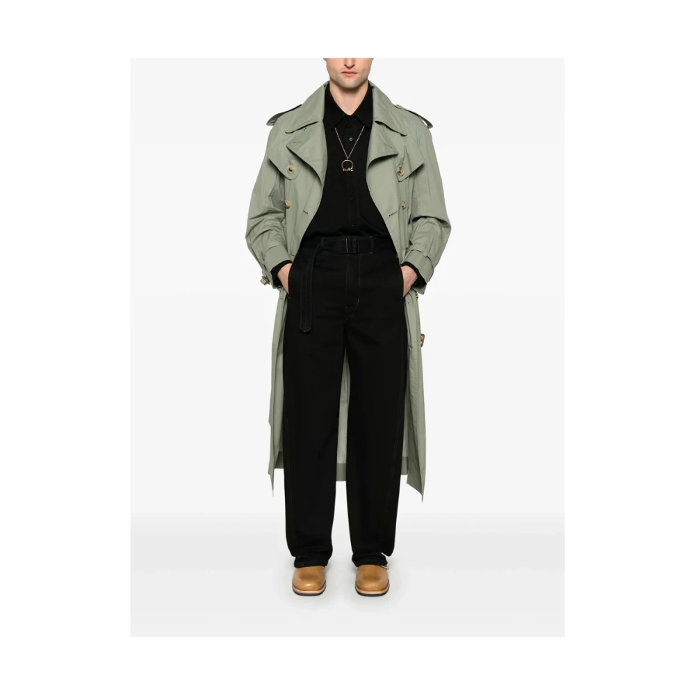 Lemaire Zwarte Button-Up Shirt Drop Shoulder Black Heren