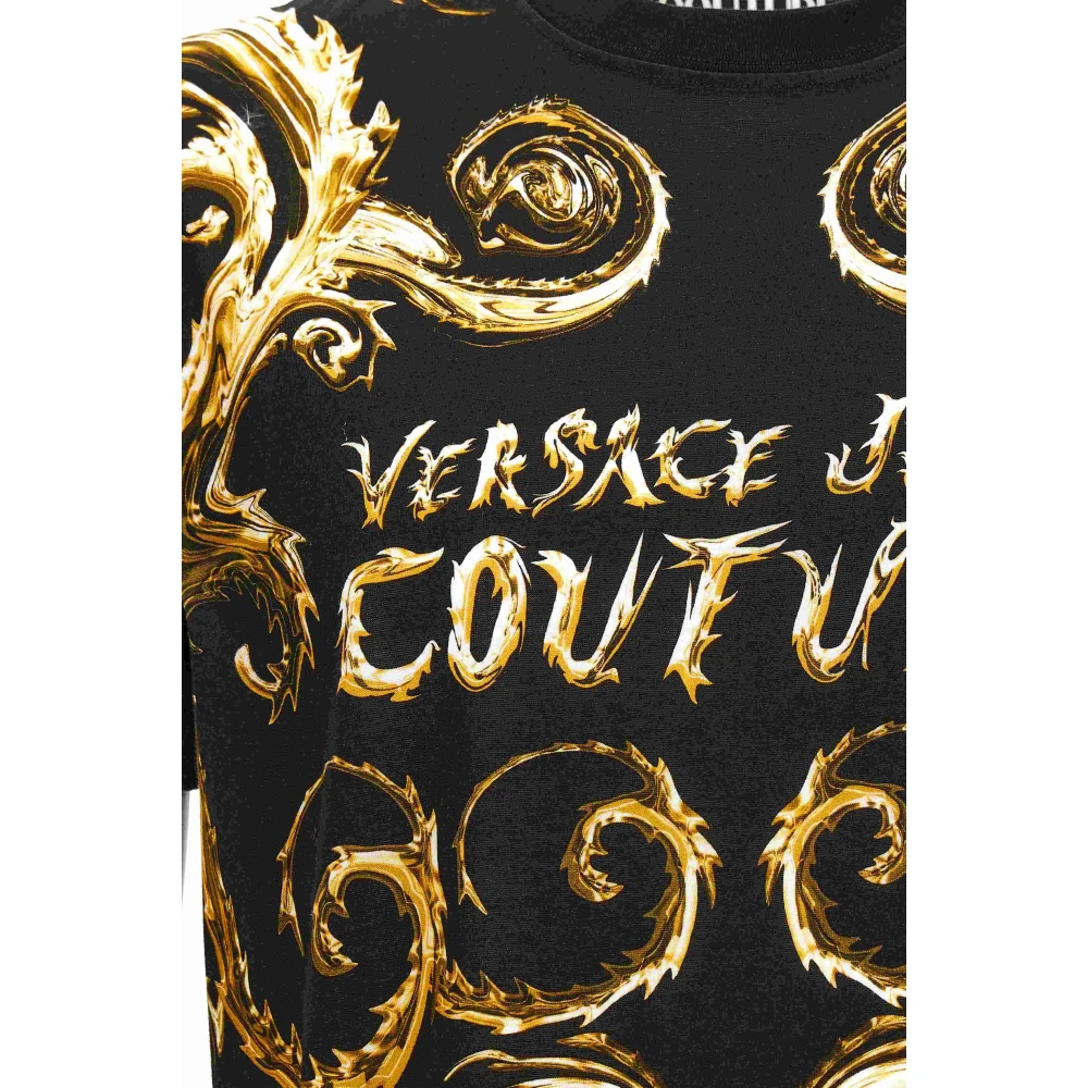 Versace Jeans Couture T-shirts en Polos Black Heren
