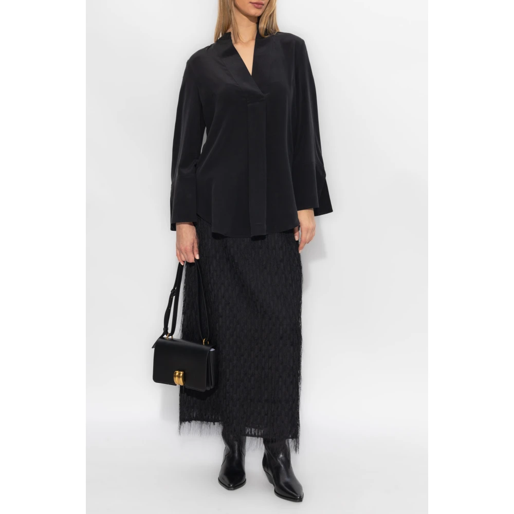 By Malene Birger Flaiy zijden top By Herenne Birger Black Dames