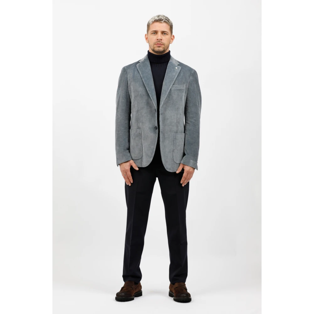 Dondup Wollen Technische Pablo Broek Blue Heren