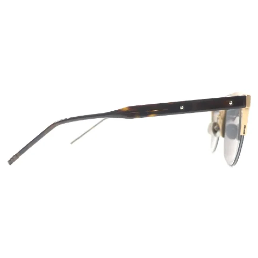 Bottega Veneta Vintage Pre-owned Metal sunglasses Yellow Dames