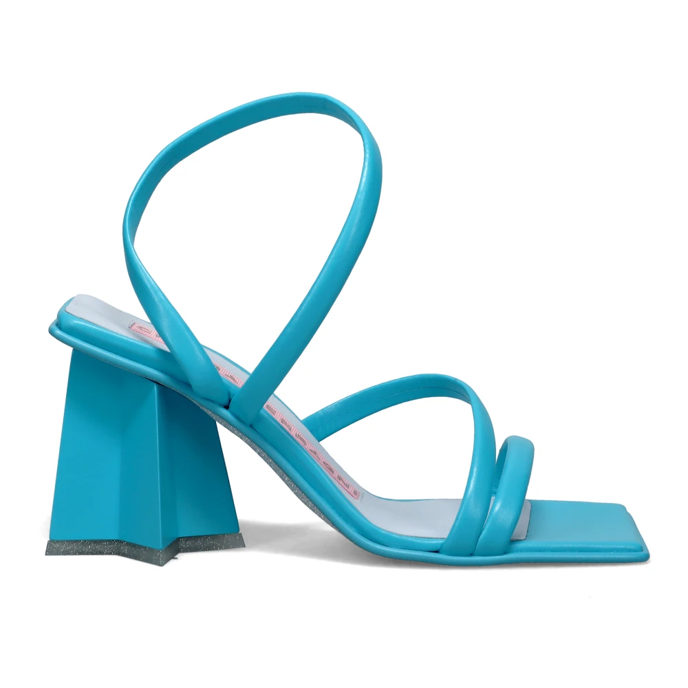 Chiara Ferragni Collection Blue High Heel Sandals, Female, 5 Uk, Andromeda Sandals