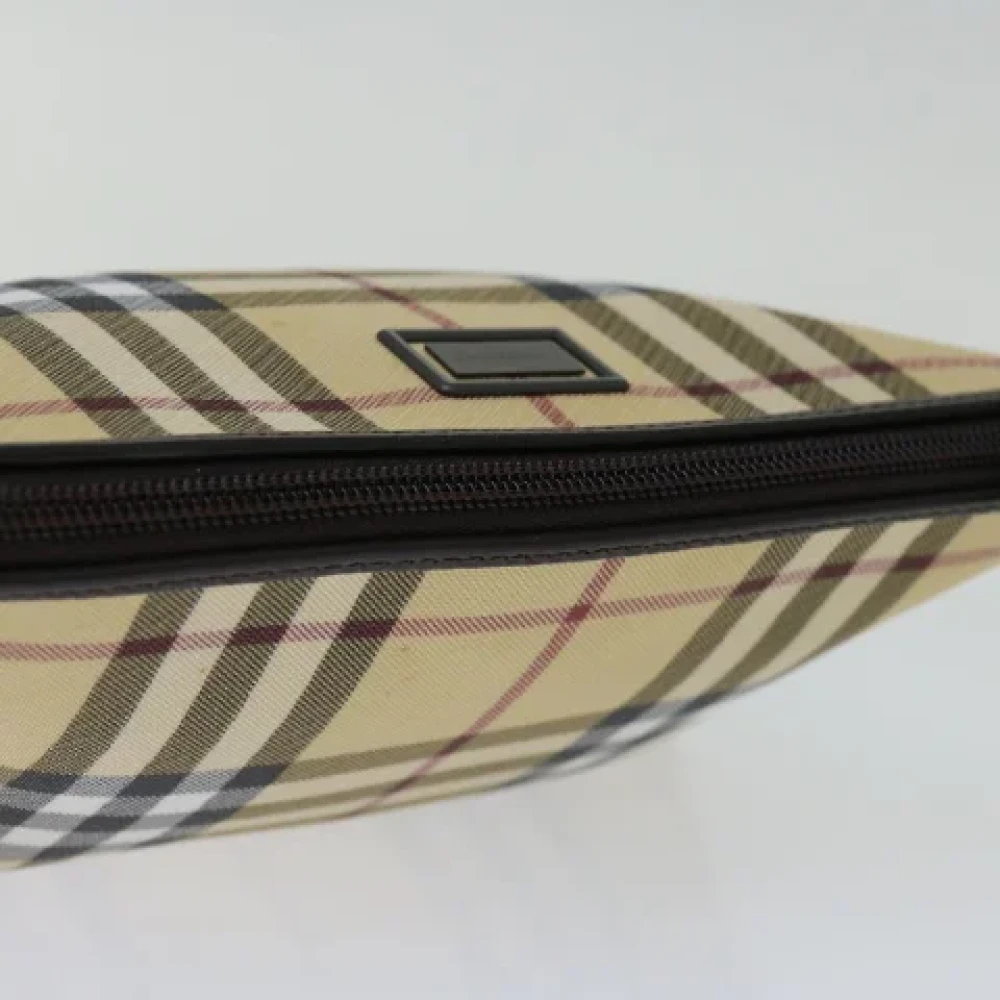 Burberry Vintage Pre-owned Canvas clutches Beige Dames