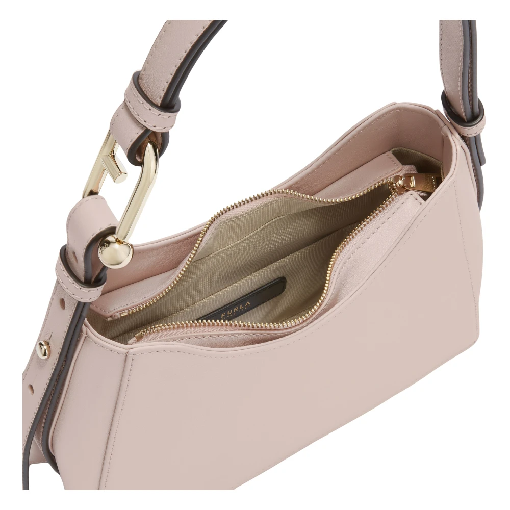 Furla Nuvola Mini Schoudertas Beige Dames