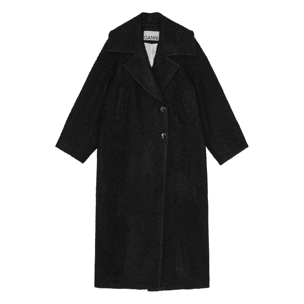 Coats > Single-Breasted Coats - - Ganni - Modalova