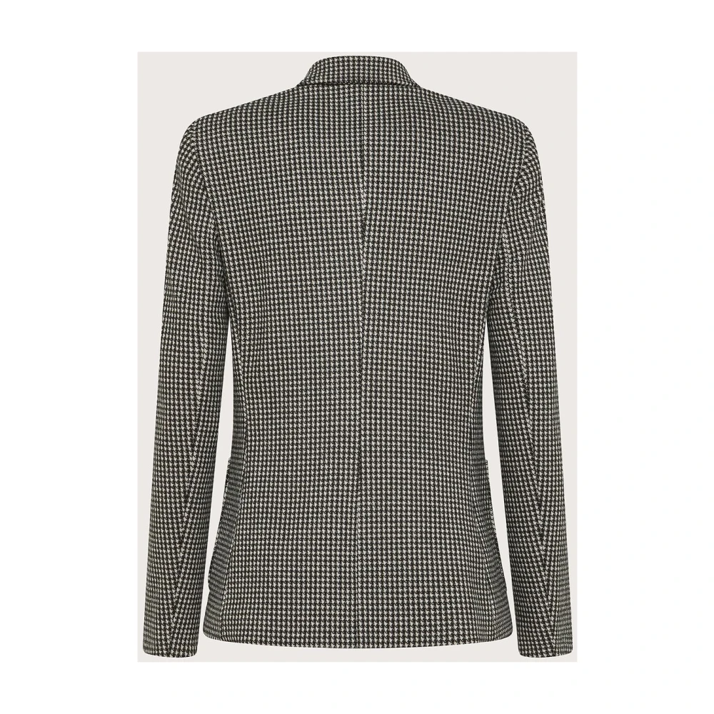 Seventy Jacquard Stretch Jas voor Trendy Vrouwen Black Dames