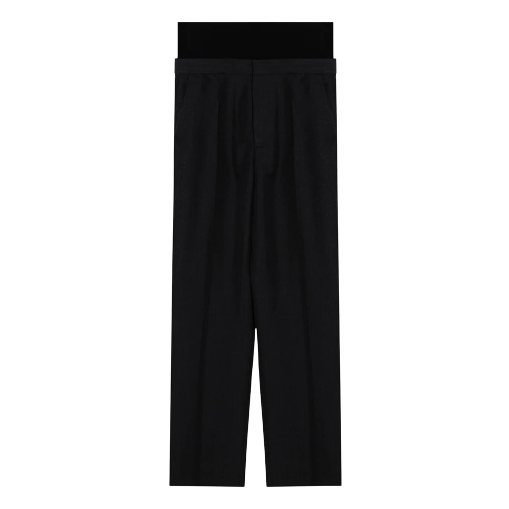 Alaïa Wijde broek voor vrouwen Black Dames