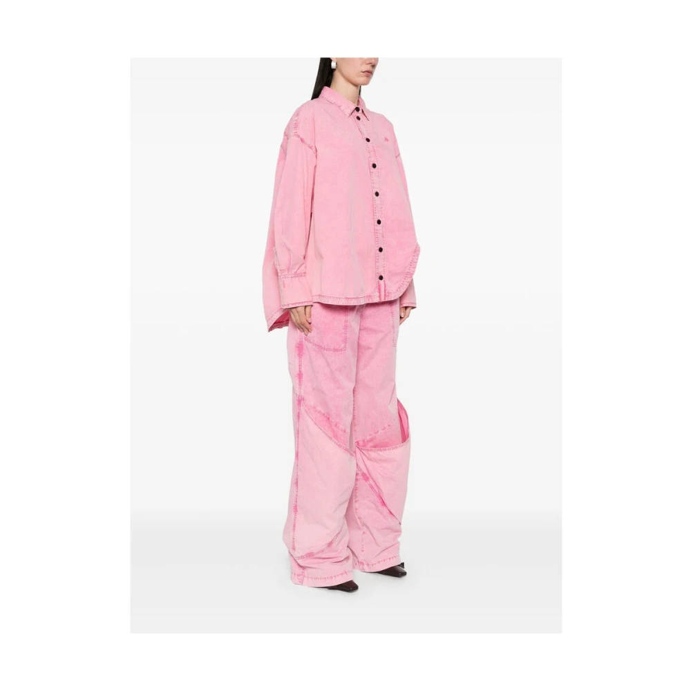 The Attico Roze Bubblegum Geborduurde Buitenkleding Pink Dames