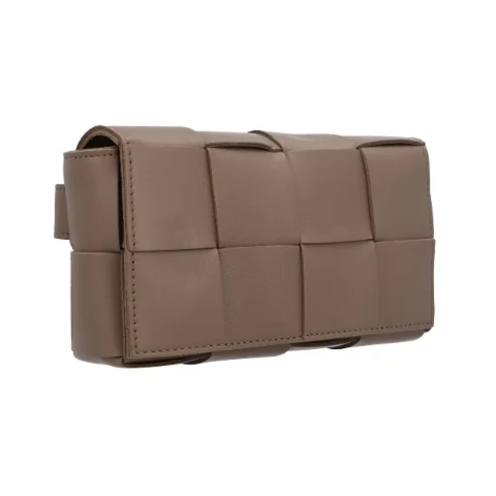 Bottega Veneta Leather crossbody-bags Gray Dames