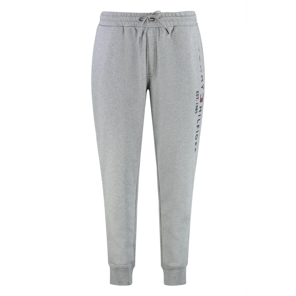 Tommy Hilfiger Men's Gray Sweatpants, 2XL, Cotton Track Trousers