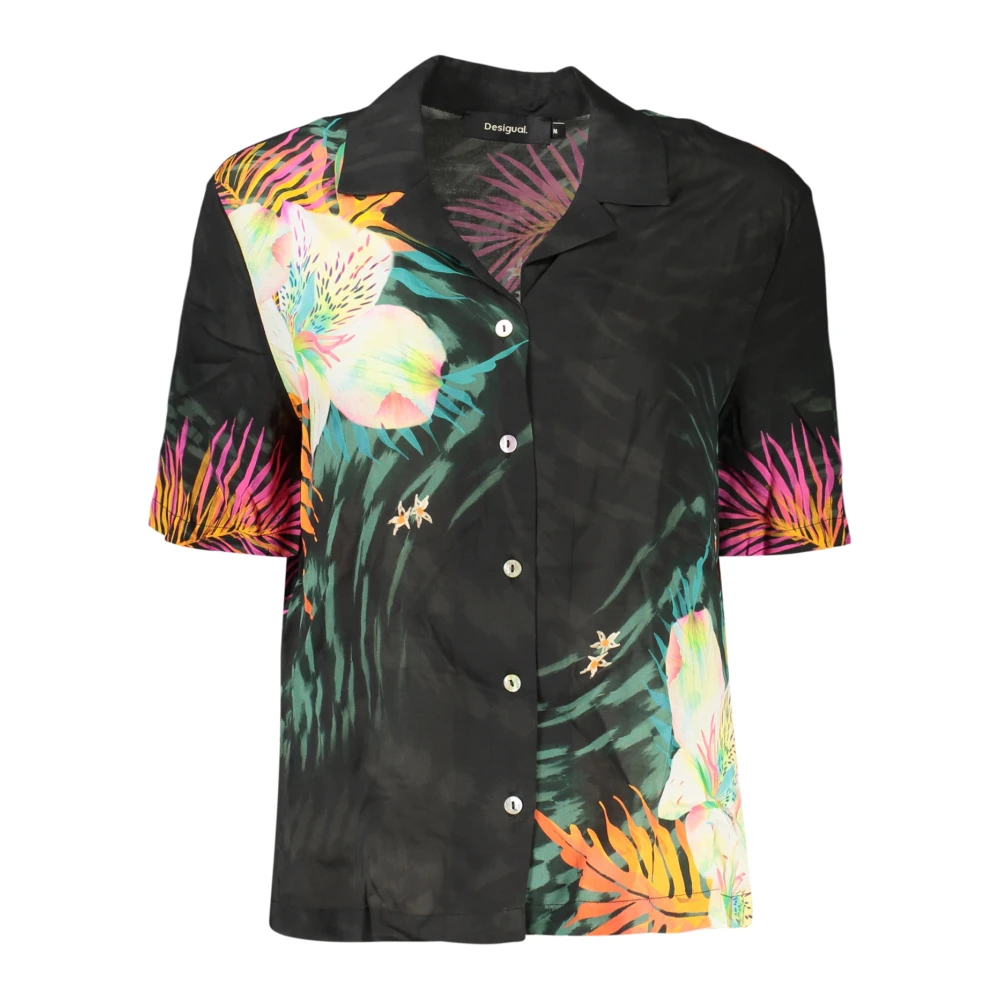Desigual Women's Black Shirts, M, Cam Swim-Daikiri Shirt