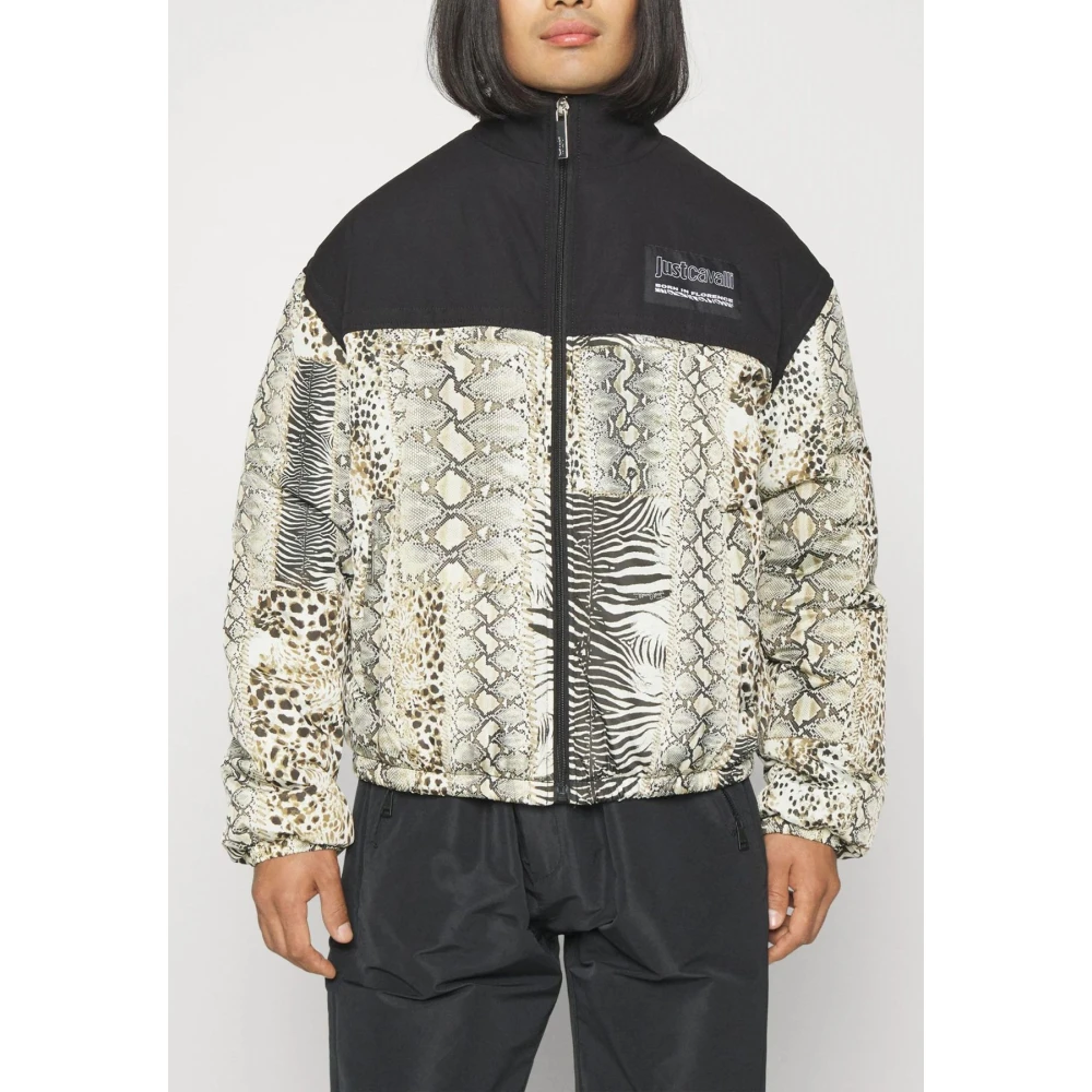 Just Cavalli Heren Animal Patchwork Jas Multicolor Heren