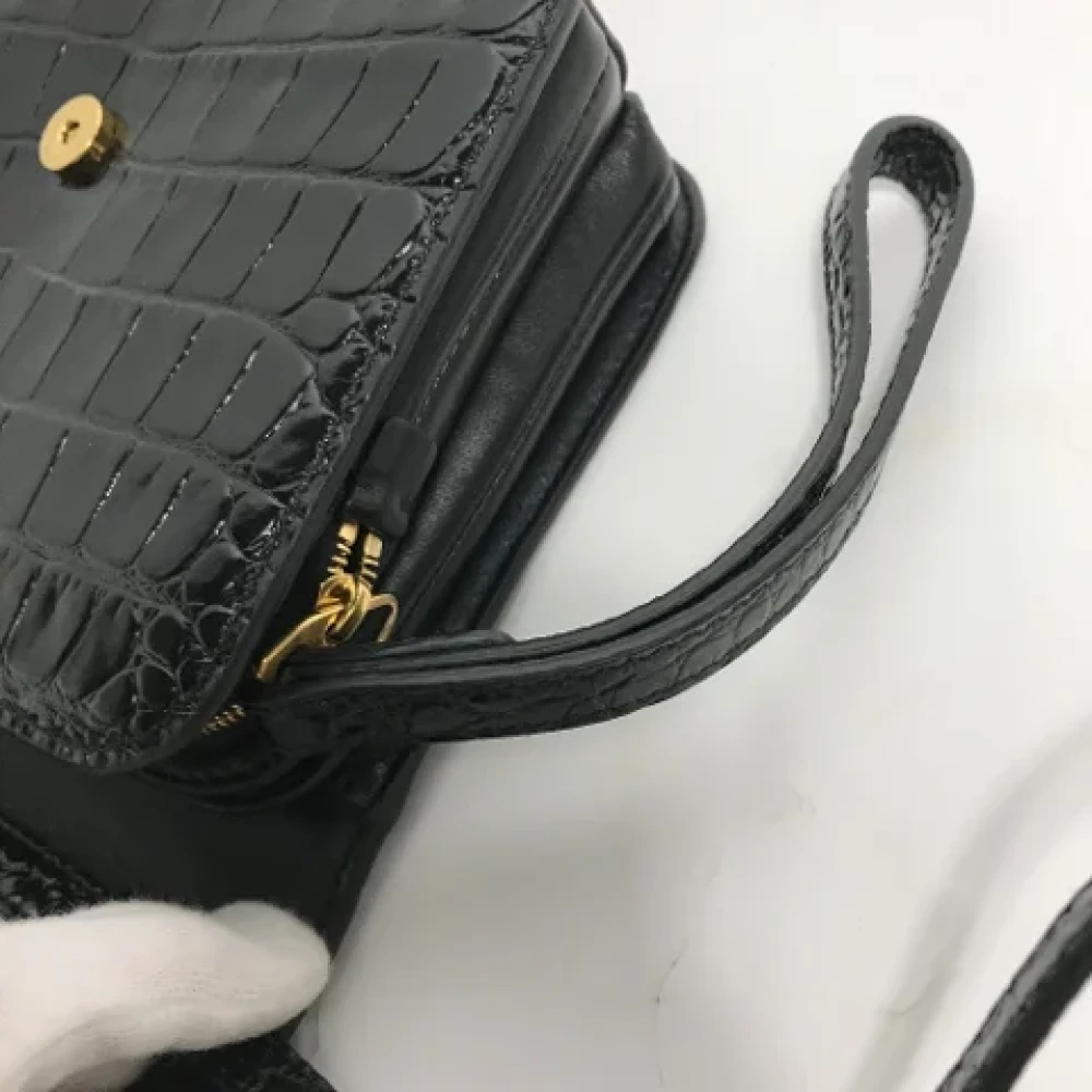 Balenciaga Vintage Pre-owned Leather shoulder-bags Black Dames
