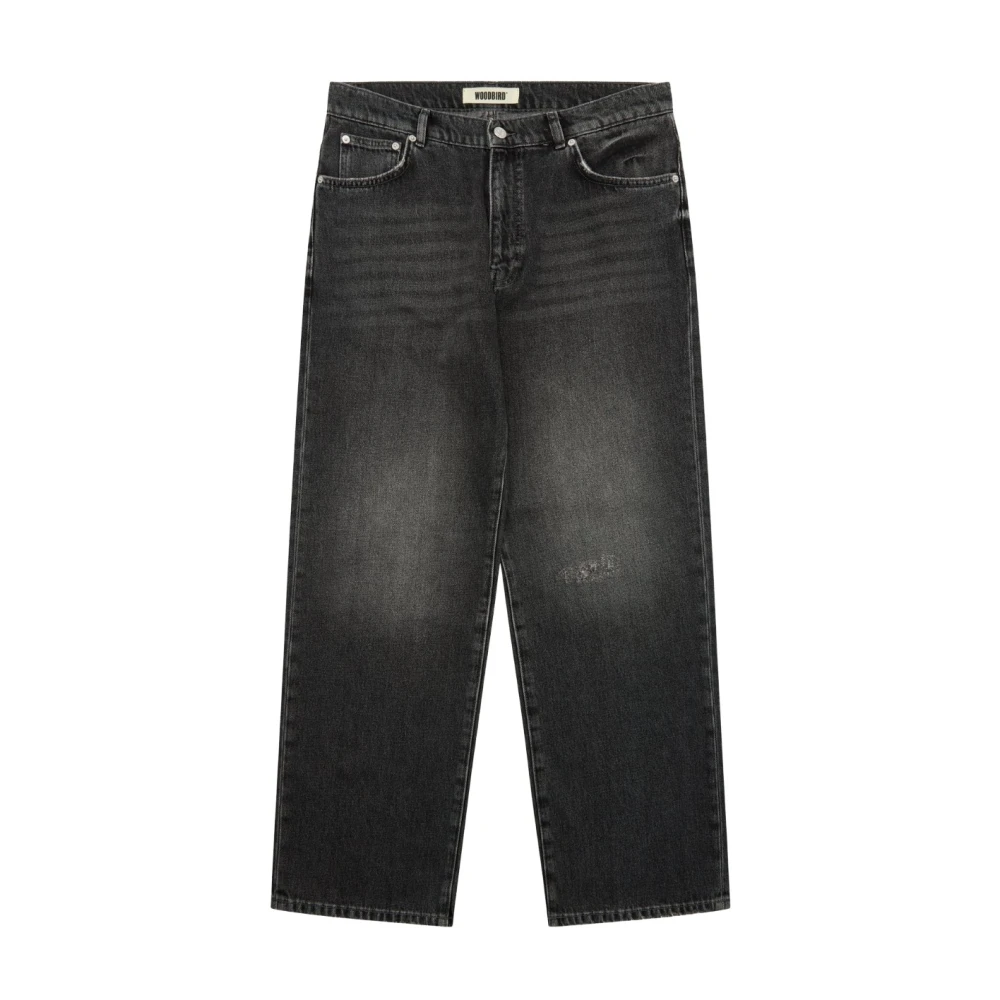 Woodbird Beton Jeans Black Heren