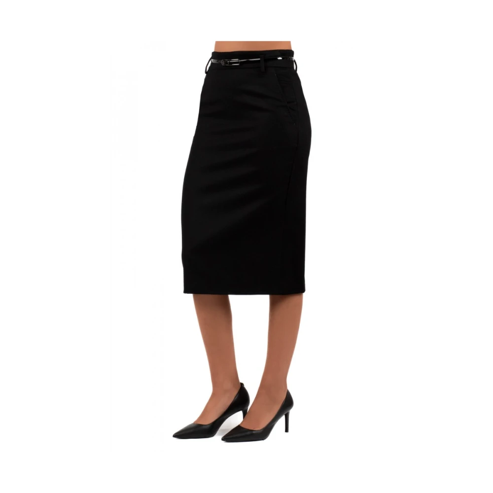 Max Mara Elegante Zwarte Rok Black Dames