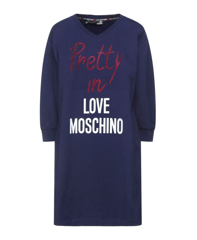 robe-en-coton-bleu-avec-logo-imprime-et-applications-de-perles