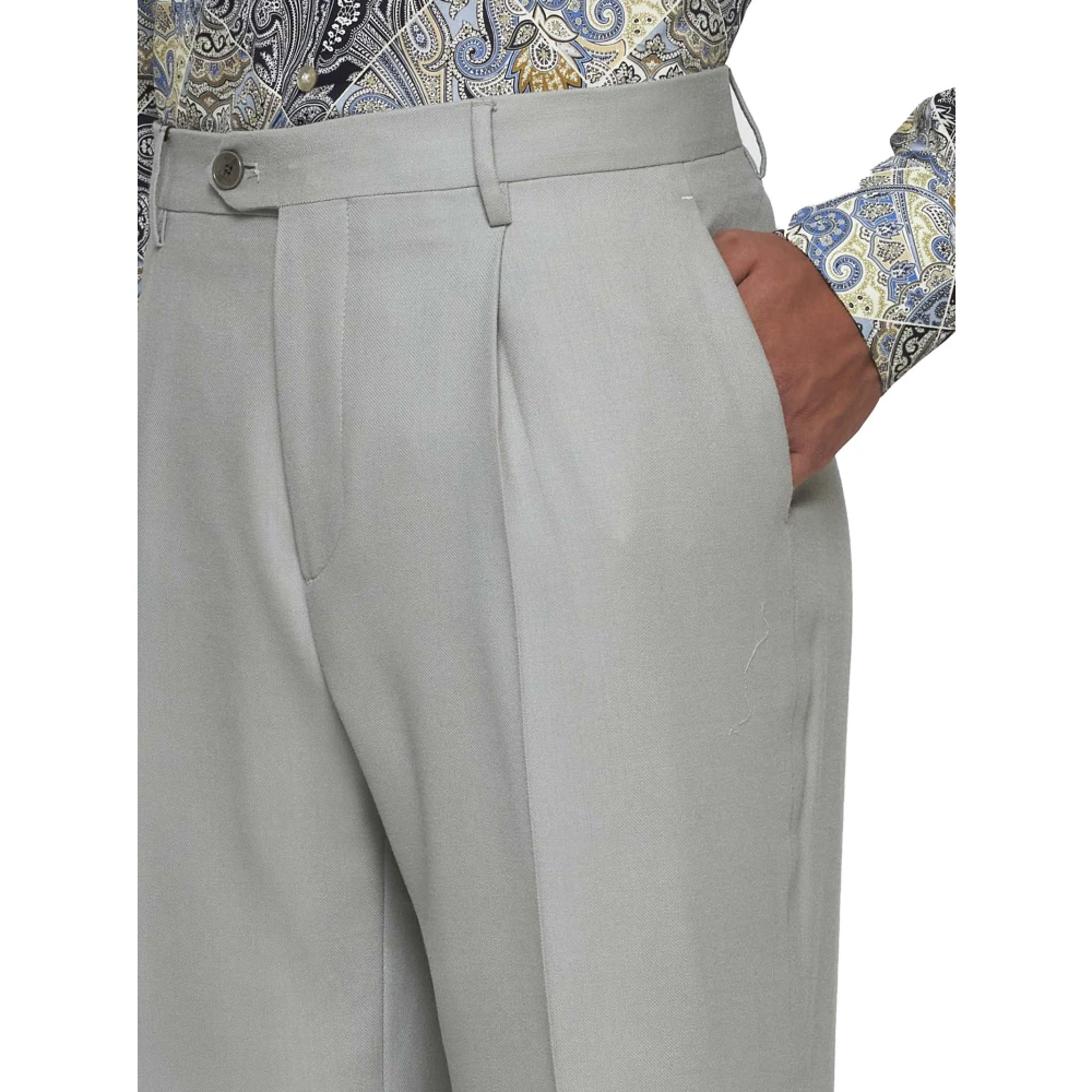 ETRO Stijlvolle Broek Gray Heren