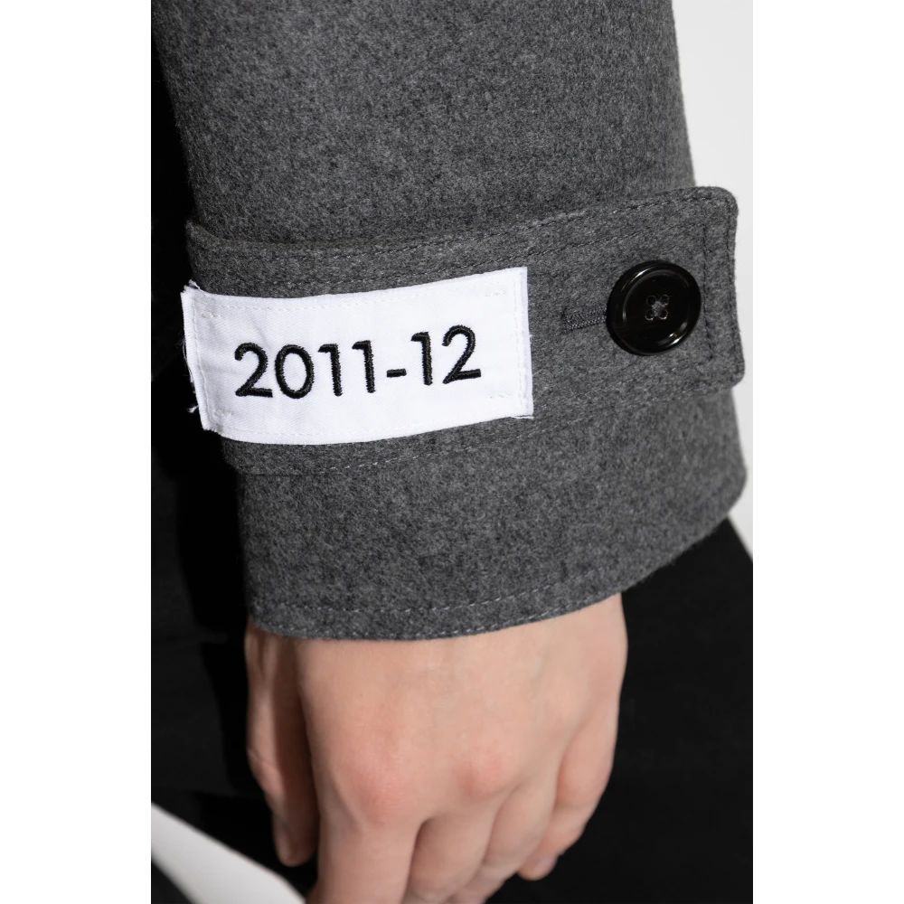 Dolce & Gabbana Wollen jas Gray Heren