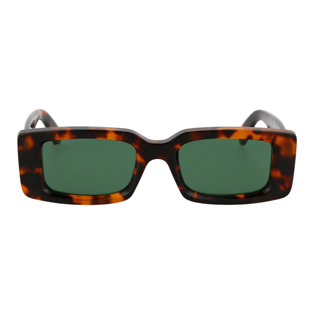 Off White Unisex Arthur 53 Rectangle Sunglasses Brown - Image 4