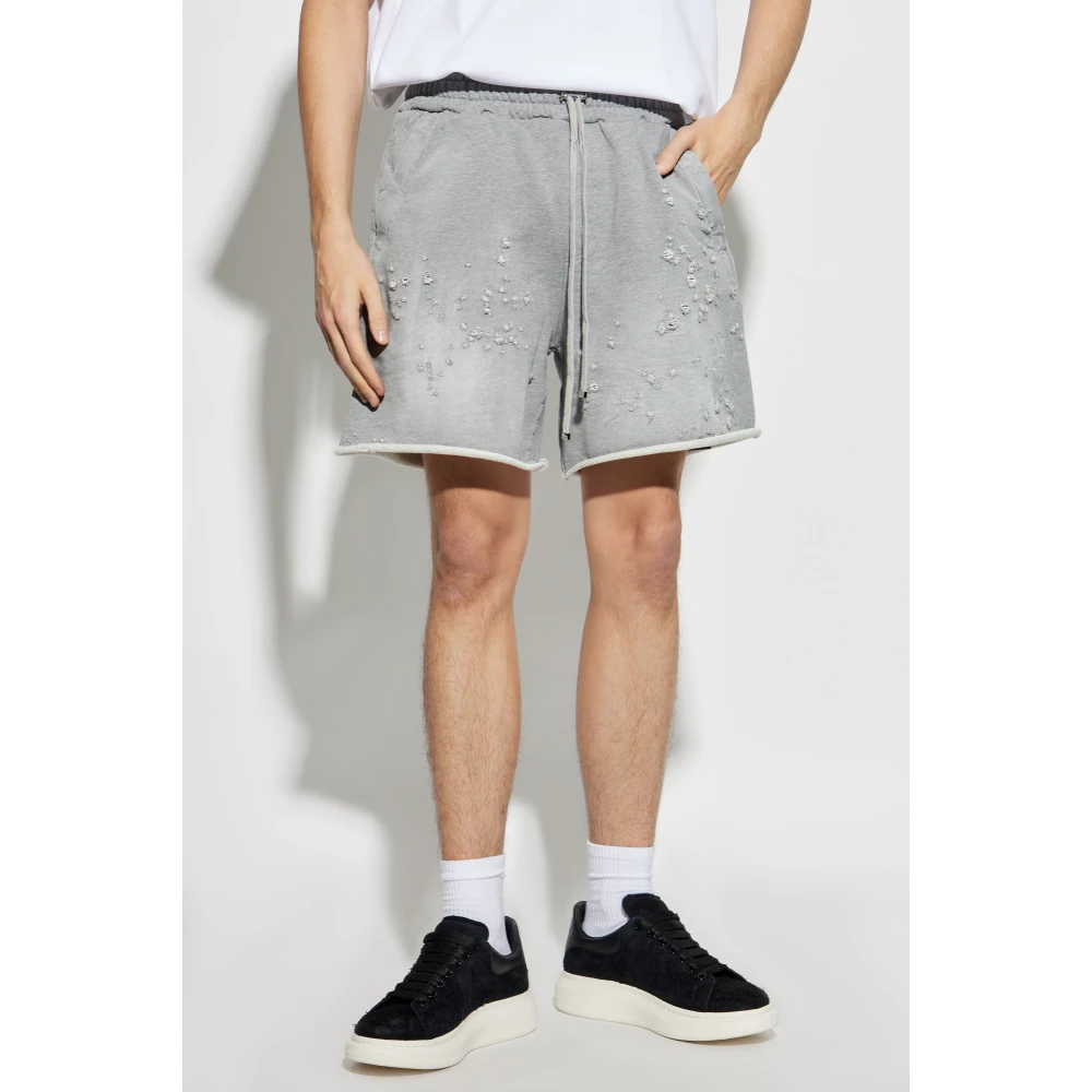 Amiri Logo shorts Gray Heren