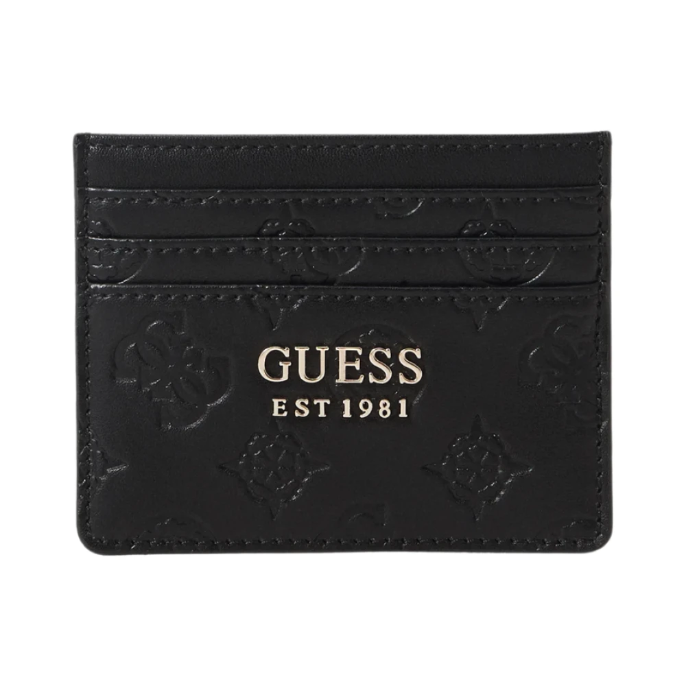Guess Wilder Kaarthouder & Envelop Zwart Black Dames