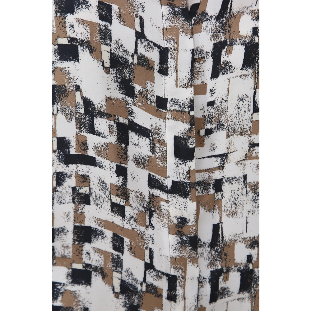 Liu Jo Gedrukte viscose overhemd met klassieke kraag Multicolor Dames