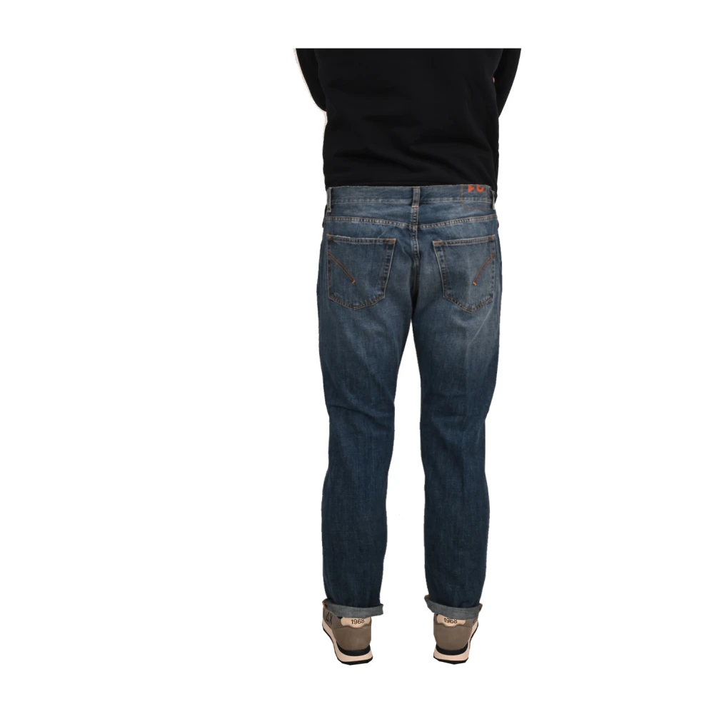 Dondup Slim Fit Katoenen Jeans Blue Heren