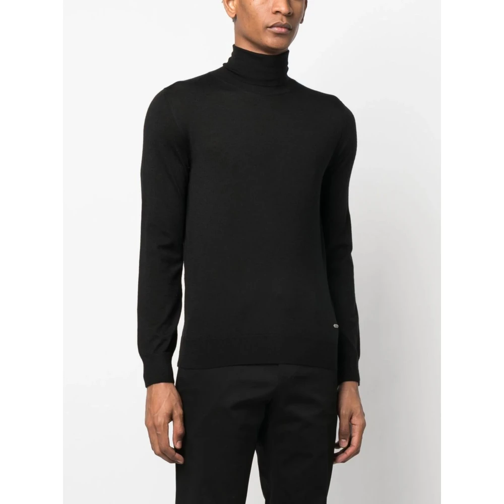 Brioni Luxe Cashmere Silk Rollneck Sweater Black Heren