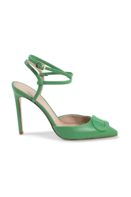 Grön D'Orsay Ankelrem Pumps