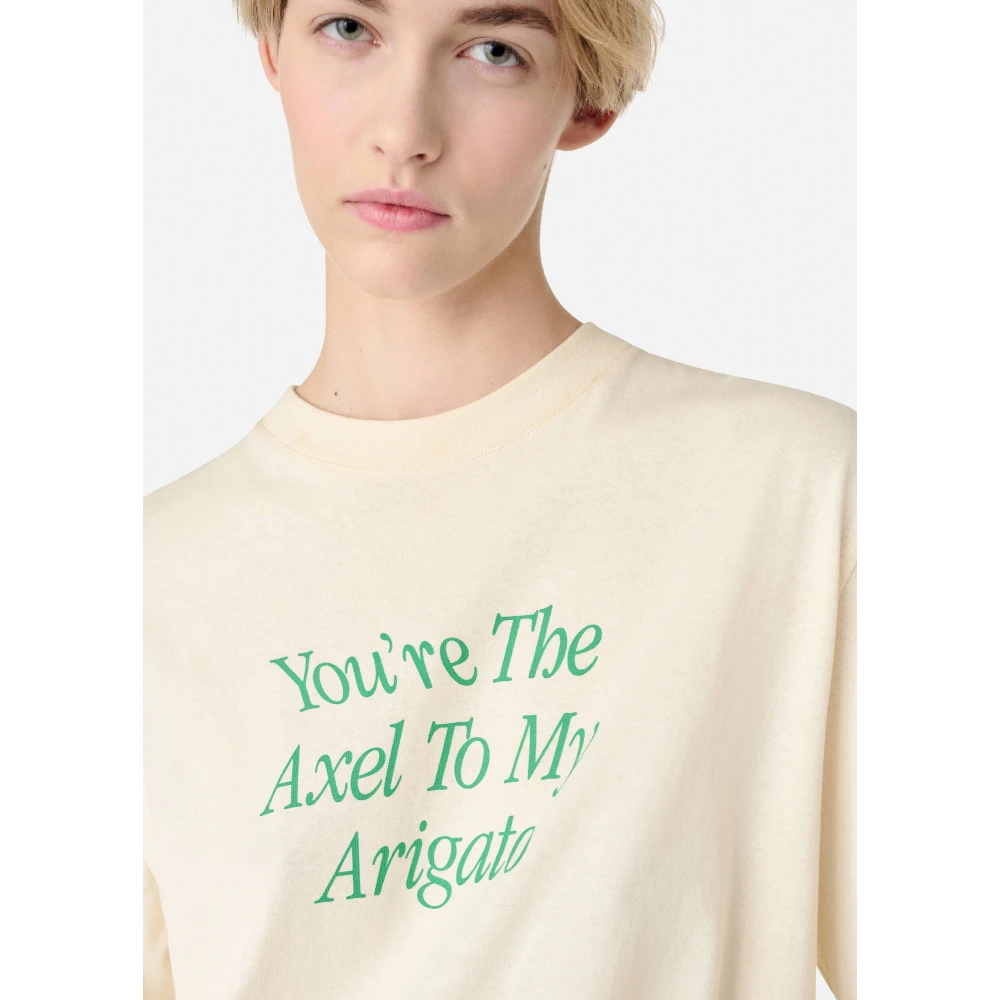 Axel Arigato My Axel Printed T-Shirt Beige Dames