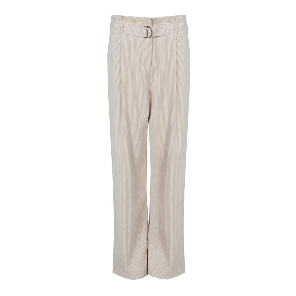 Liu Jo Vrouw Wit Klassieke High-Waisted Broek
