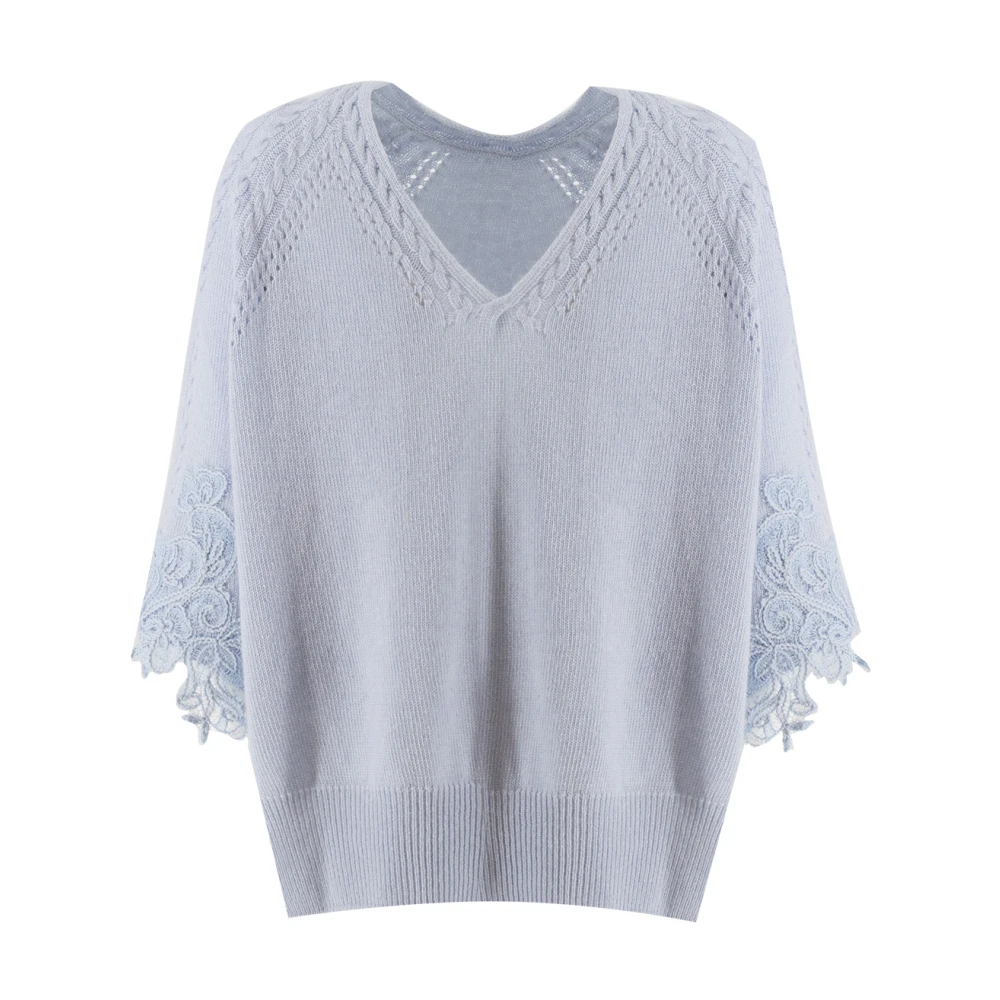 Knitwear > V-neck Knitwear - - Ermanno Scervino - Modalova