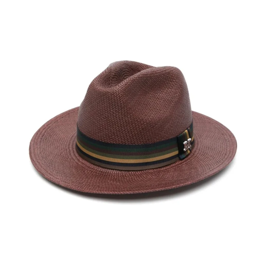 Max Mara Brown Rafia Hat For Stylish Summer Look - Female - Accessories - 58 Cm - Accessories