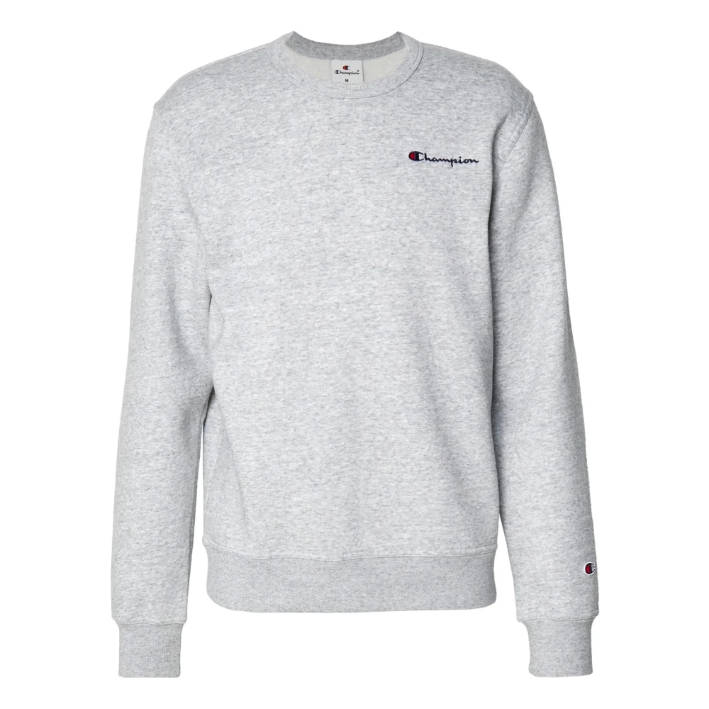 Champion Geborduurd Logo Crewneck Sweatshirt Gray Heren