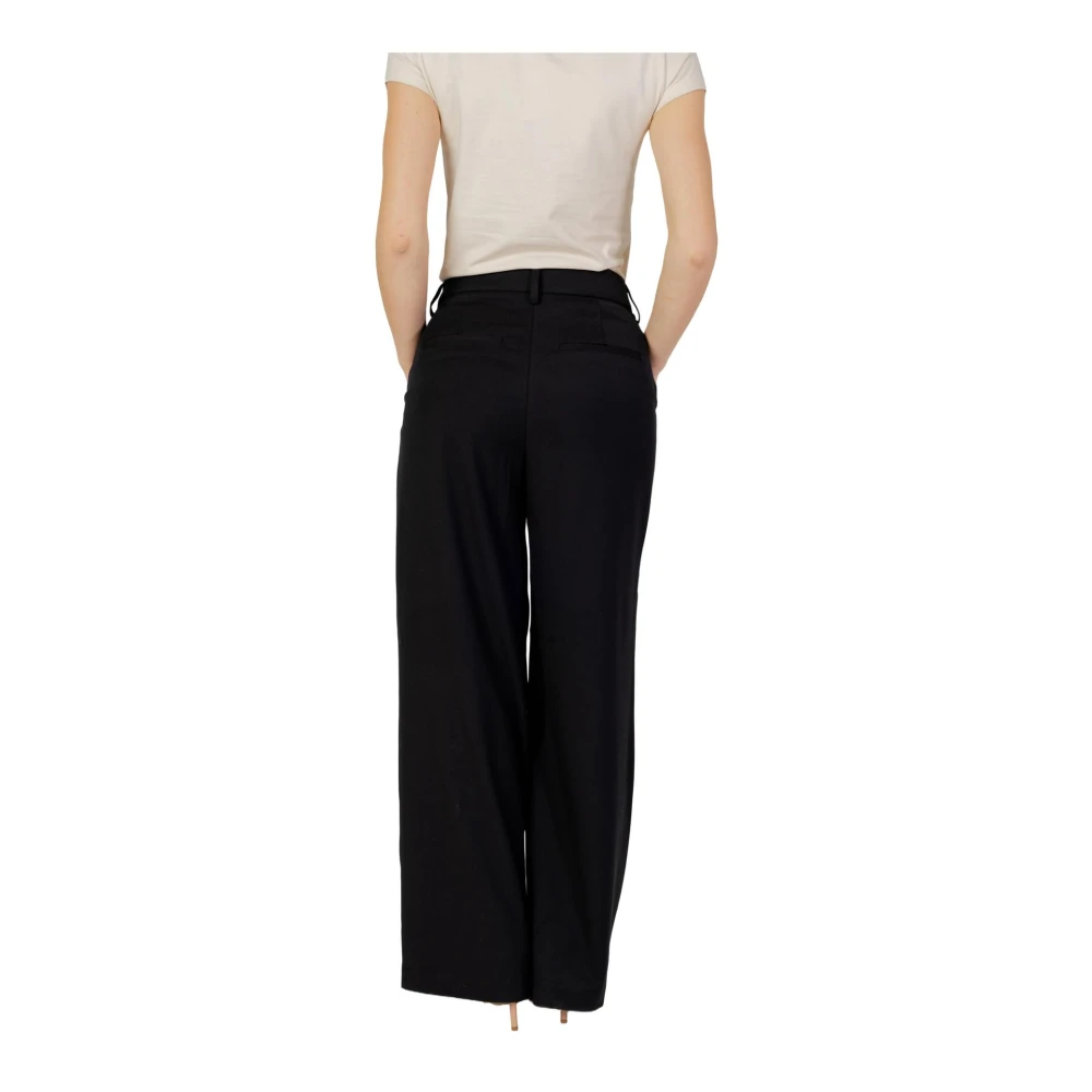 Only Wide Trousers Black Dames
