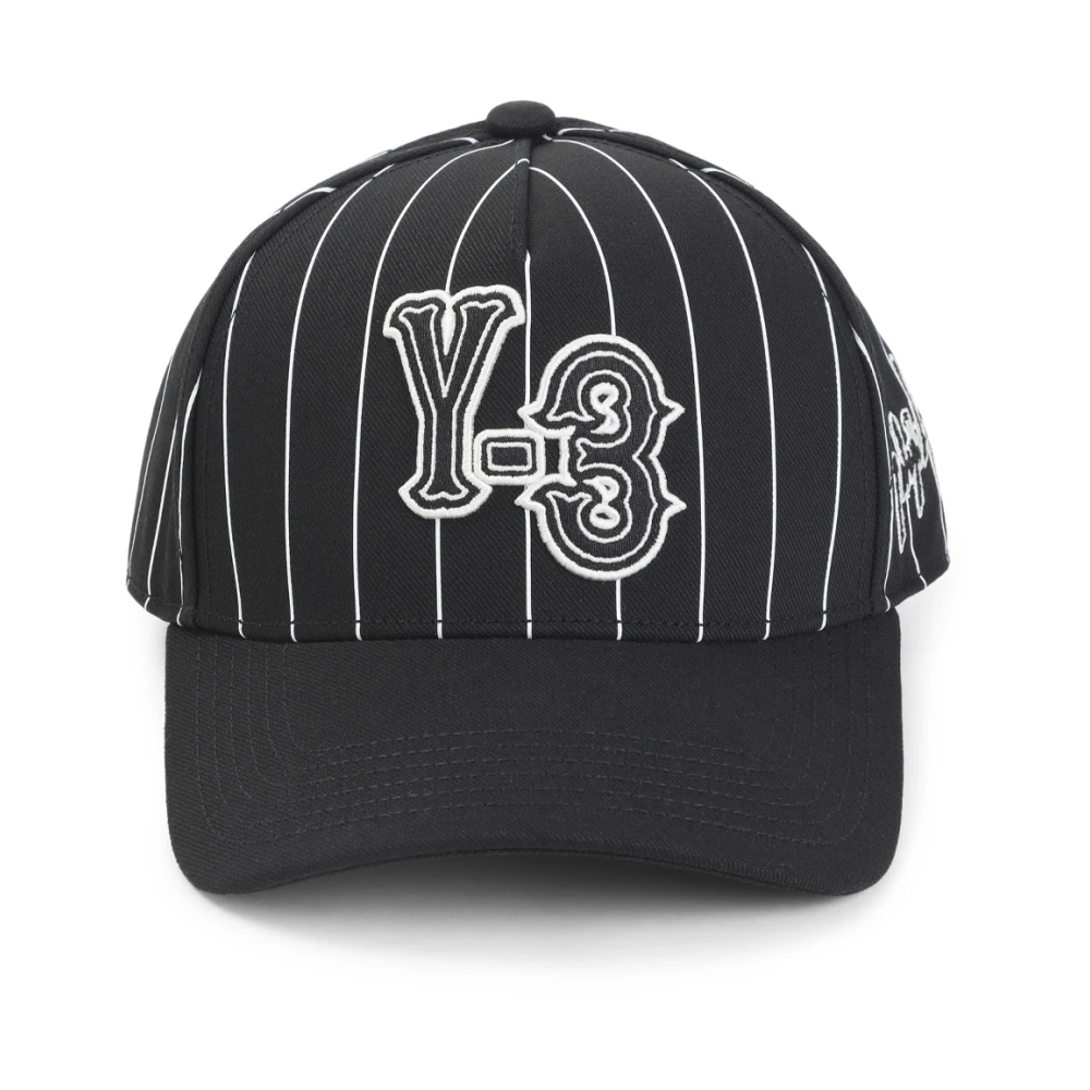 Y-3 Uomo Nero Pinstri Cap
