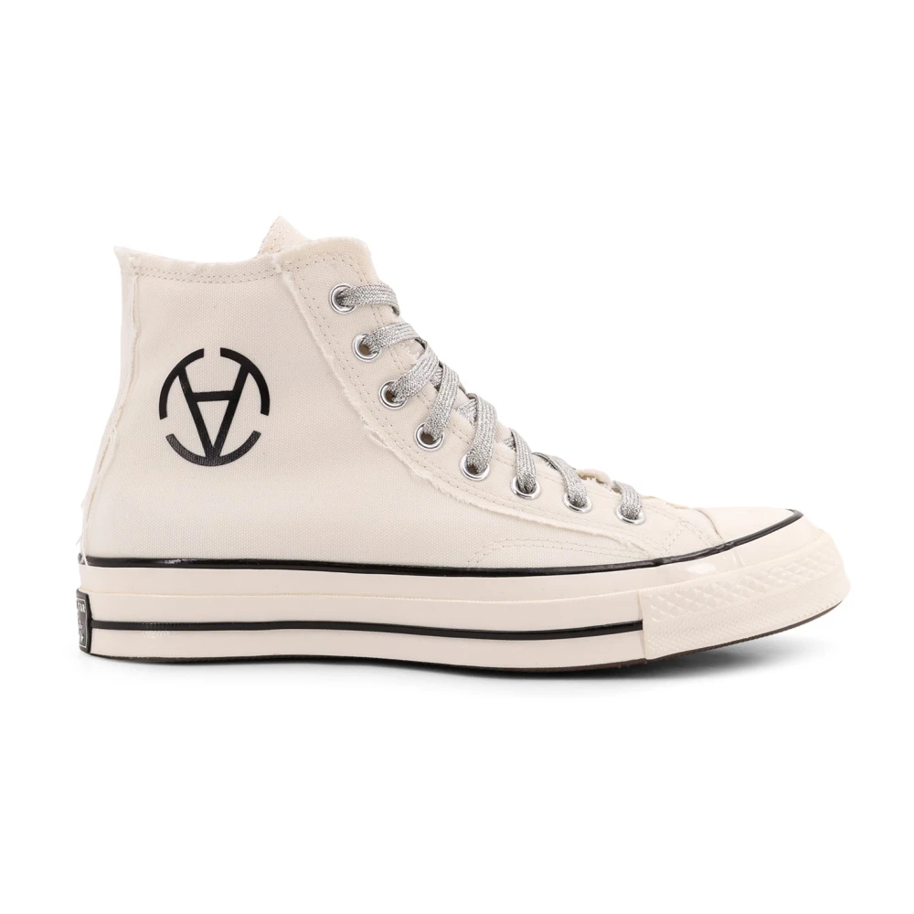 Converse Witte Sneakers met Rafelranden Heren Schoenen