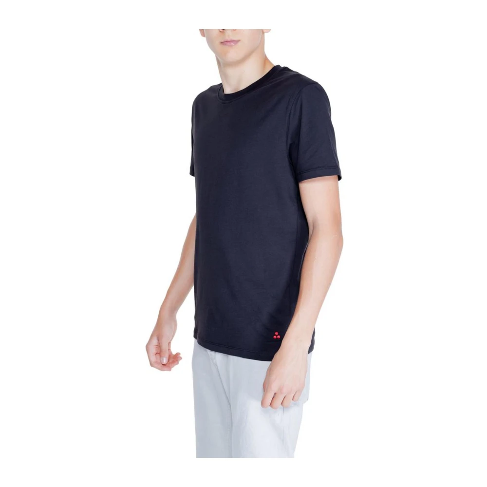 Peuterey Zwarte Katoenen Crew Neck T-Shirt Black Heren