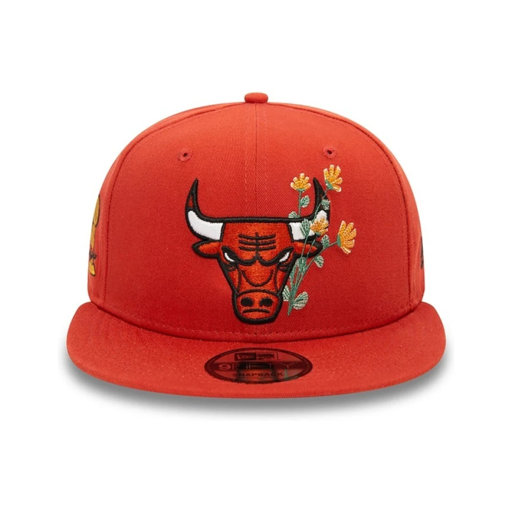 new era Oranje Bulls Bloemenpet Orange Heren