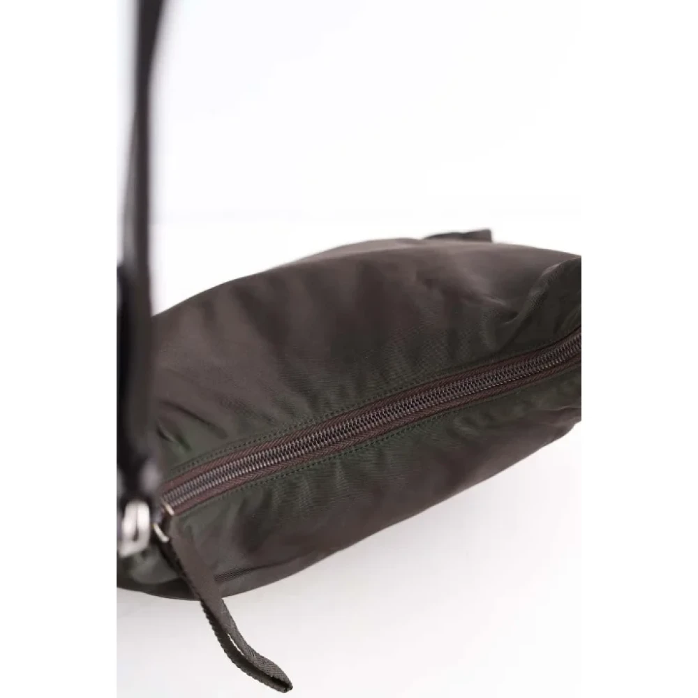 Prada Vintage Pre-owned Canvas prada-bags Brown Dames