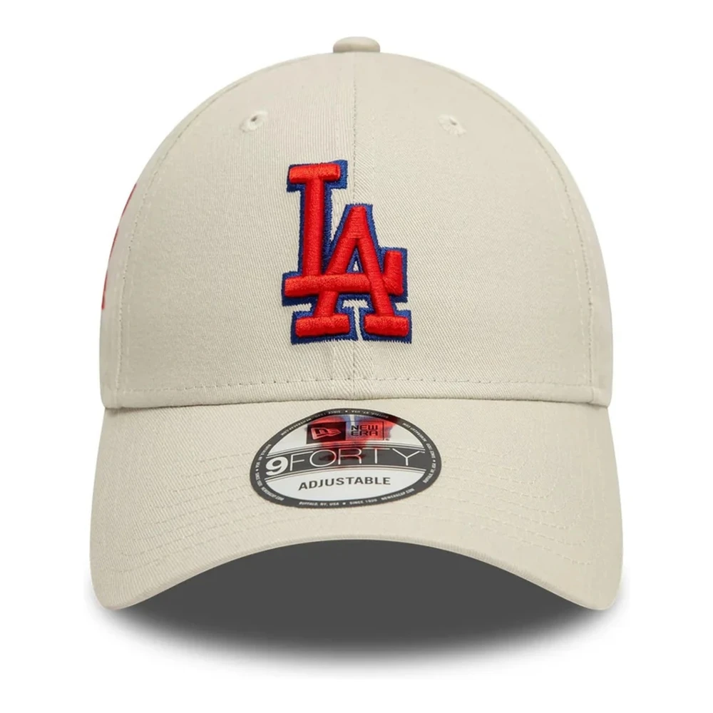 new era Beige Dodgers Side Patch Cap Beige Heren