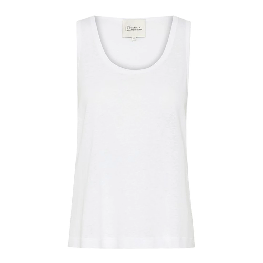 My Essential Wardrobe Helder Wit Lisamw Top & T-Shirts White Dames