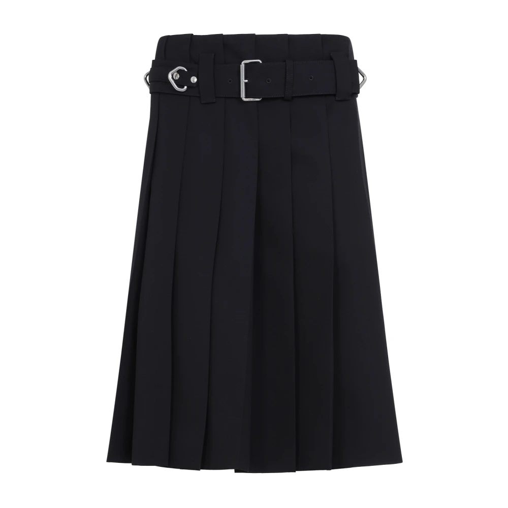 Prada , Midi Skirts, Female, Blue, S, Blue Skirt Elegant Fashion Collection