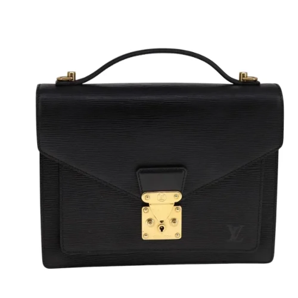 Louis Vuitton Vintage Pre-owned Leather handbags Black Dames