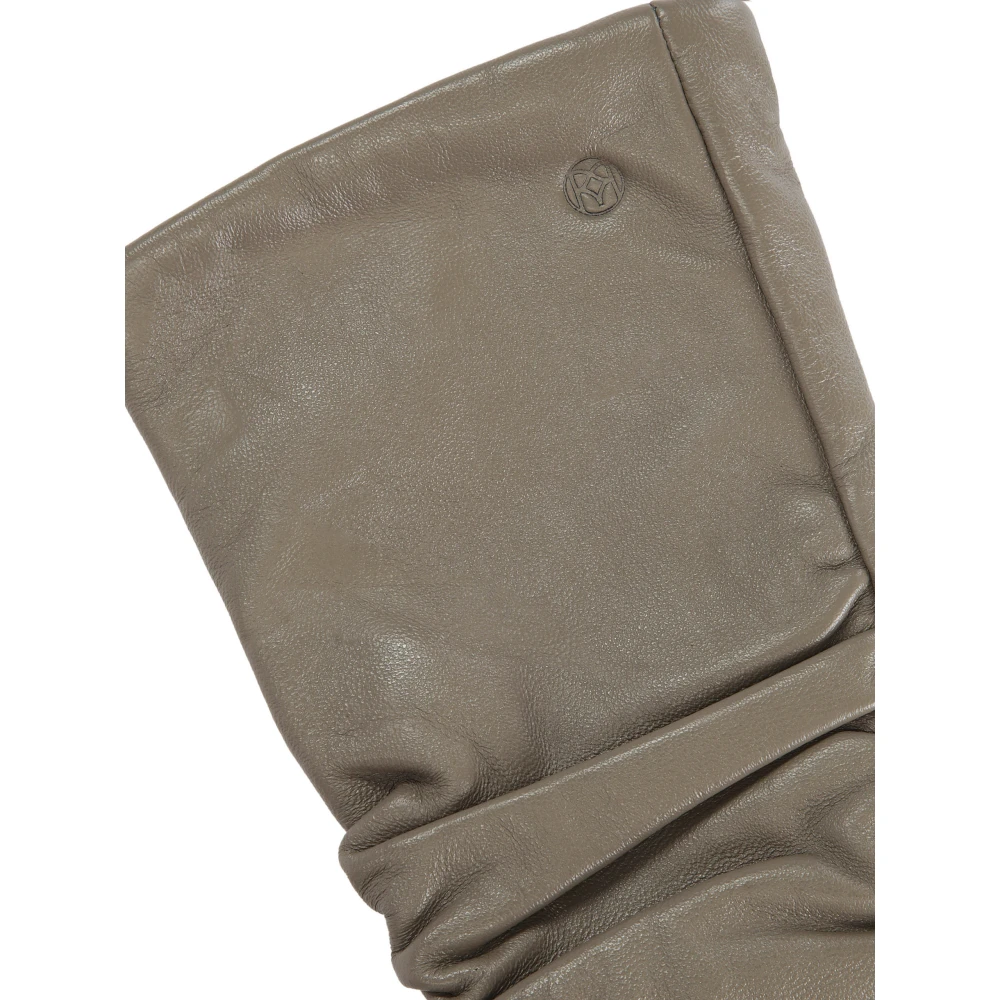 Kazar Elegante lange leren handschoenen met touchscreenfunctie Gray Dames