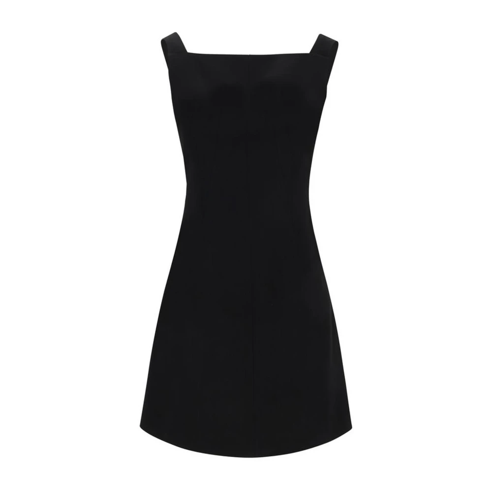 Givenchy Mouwloze Jurk met Geometrische Halslijn en Uitgesneden Achterkant Black Dames