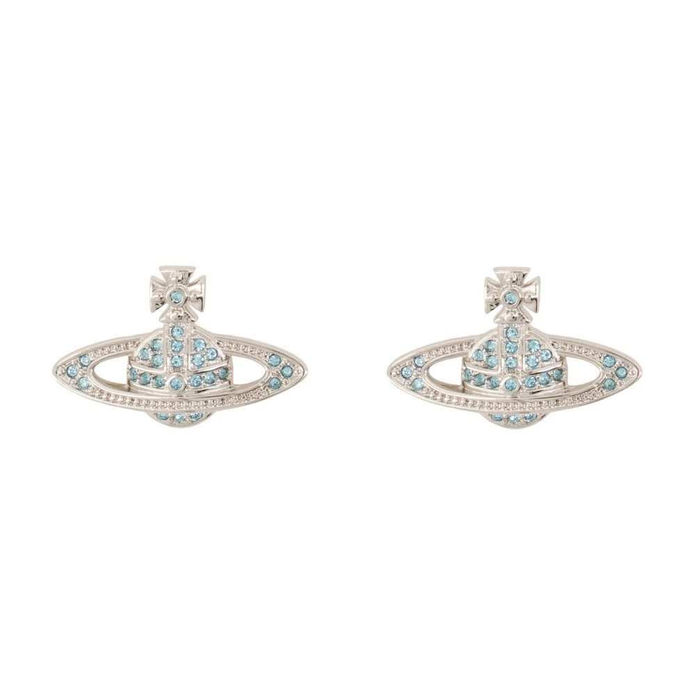 Vivienne Westwood Gray Earrings, Female, One Size, Mini Bas Relief Earrings