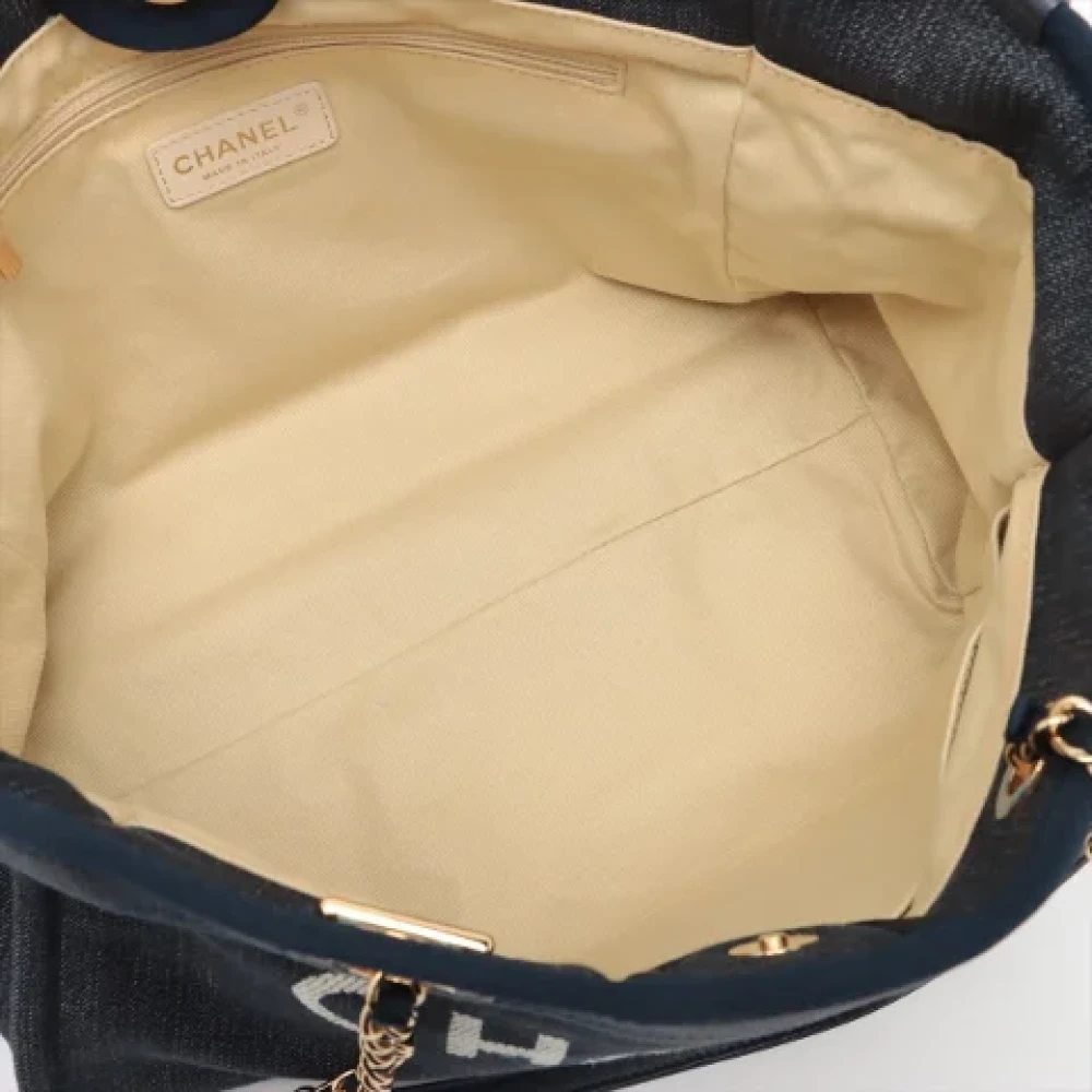 Chanel Vintage Pre-owned Denim chanel-bags Blue Dames